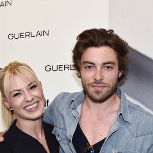 Katrina Patchett et Valentin D'Hoore - Le coq sportif et Guerlain organisent une soirée pour célébrer le lancement de leur collaboration, au flagship le coq sportif boulevard Saint-Germain à Paris, France, le 31 mai 2017. © Rachid Bellak/Bestimage