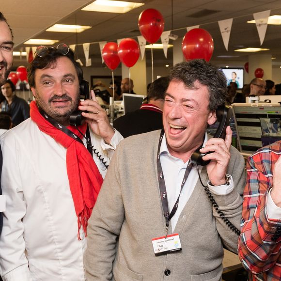 Cyril Lignac, Yves Camdeborde, Christian Constant, Jean-Luc Petitrenaud - 11ème édition du "BGC Charity Day" à Paris le 11 septembre 2015 en mémoire aux 658 collaborateurs du groupe BGC partners (leader mondial du courtage interbancaire) disparus il y a 14 ans dans les attentats du World Trade Center le 11 septembre 2001. ©Bestimage