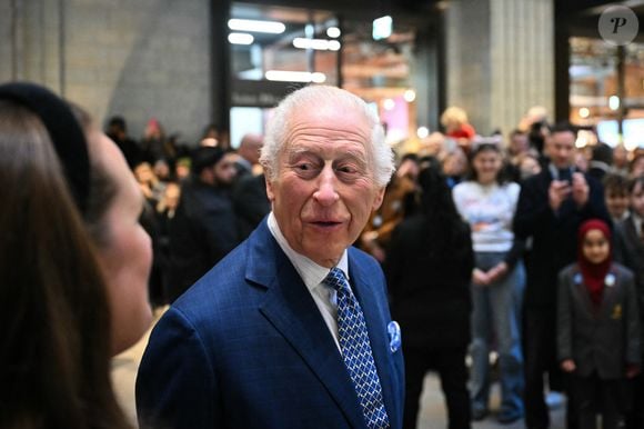 Le roi Charles III d'Angleterre en visite au marché de Noël de Battersea Power Station à Londres. Le 12 décembre 2024
© Justin Tallis / Pool / Bestimage