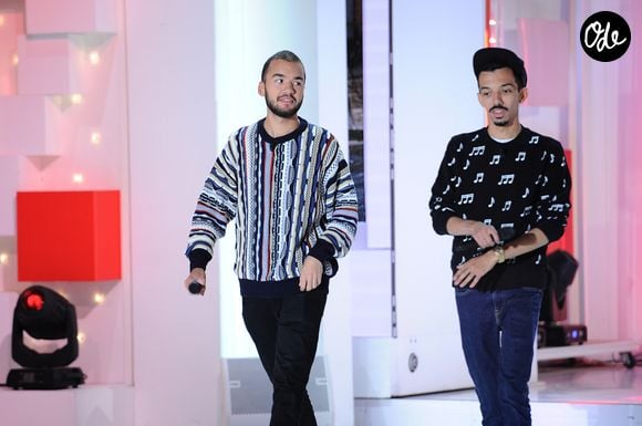 Bigflo et Oli (Florian et Olivio José Ordonez) - Enregistrement de l'émission "Vivement Dimanche prochain" au Studio Gabriel à Paris, présentée par M.Drucker et diffusée le 3 mars sur France 2. Le 20 février 2019
© Guillaume Gaffiot / Bestimage