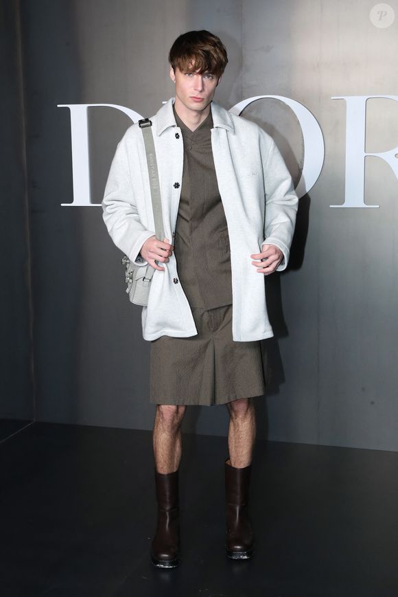 Nils Küsel au photocall du défilé Dior Homme à l'École-Militaire lors de la semaine de la mode masculine automne/hiver 2025-2026 à Paris, France, le 24 janvier 2025. © Bertrand Rindoff/Bestimage