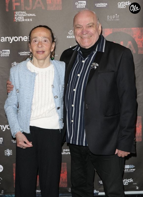 Dominique Frot et Jean-Christophe Bouvet   - 2ème édition du Festival International des Jeunes Acteurs et Actrices (FIJA) au cinéma UGC Bercy à Paris le 11 avril 2025.
© Coadic Guirec / Bestimage