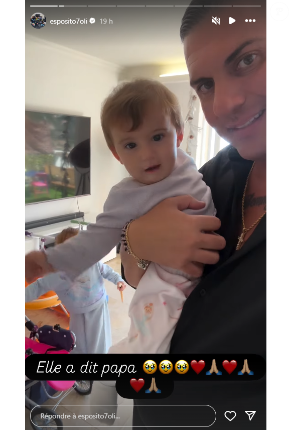 Olivier Esposito (Familles nombreuses) retrouve sa fille Giulia, après l'annonce du divorce avec Tiffanie.