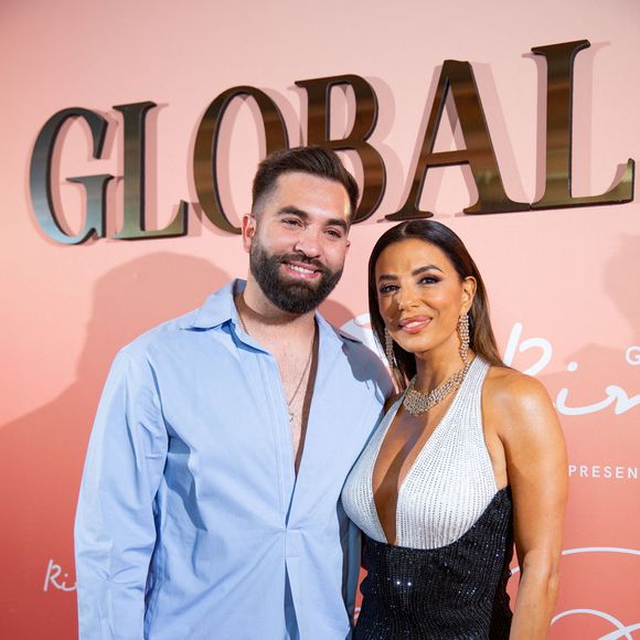 Kendji et Eva Longoria posent lors du XIVe Global Gift Gala Cannes 2026, le 20 mai 2026, à Cannes (France). ©Abaca