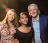 Exclusif - Patrick Sébastien, Nathalie Boutot, Lily Sébastien (fille adoptive de Patrick Sébastien) - Backstage de l'enregistrement de l'émission "La Chanson secrète 6" à la Scène musicale à Paris diffusée le 12 décembre sur TF1. Le 8 septembre 2020 © Gaffiot-Moreau / Bestimage