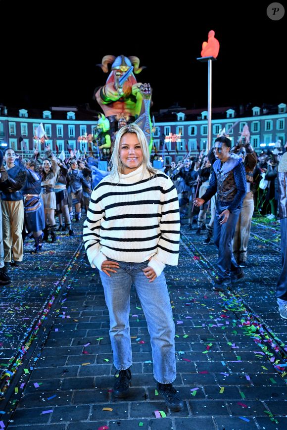 Séverine Ferrer a assisté à la clôture du Carnaval de Nice 2025 Roi des Océans, le 1er mars 2025. © Bruno Bebert/Bestimage