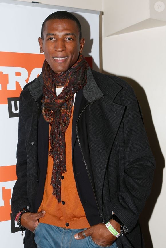 Thierry Cham - Coulisses - Soirée "Trace Urban Music Awards 2014" au Casino de Paris, le 22 octobre 2014.