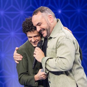 François-Xavier Demaison, Michaël Gregorio pour les surprises de J.PCastaldi, C.Lara et F.X.Demaison lors de l'enregistrement de l'émission "La Boîte à secrets", présentée par F.Bollaert et diffusée le 9 janvier 2026 sur France 3, dans les studios du Lendit à Saint-Denis, France, le 2 décembre 2025. © Cyril Moreau/Bestimage