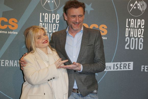 Isabelle Nanty , Jean-Paul Rouve - Soirée d'ouverture du 19e Festival International du film de Comédie de l'Alpe d'Huez le 13 Janvier 2016. Photo par Bestimage