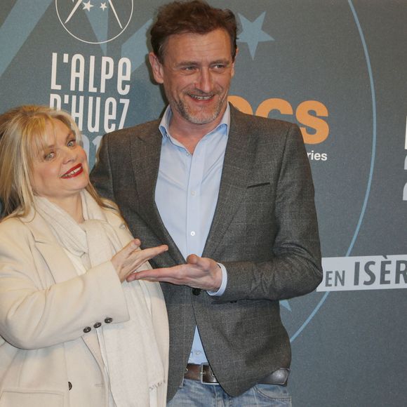 Isabelle Nanty , Jean-Paul Rouve - Soirée d'ouverture du 19e Festival International du film de Comédie de l'Alpe d'Huez le 13 Janvier 2016. Photo par Bestimage