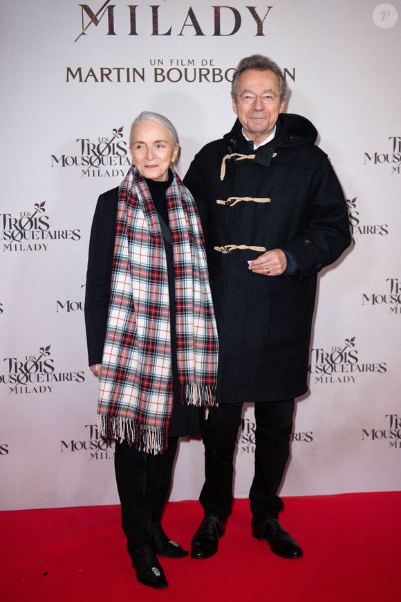 Martine Patier et Michel Denisot assistent à la première de Les Trois Mousquetaires : Milady au cinéma Le Grand Rex à Paris, France, le 10 décembre 2023. Photo Aurore Marechal/Abaca