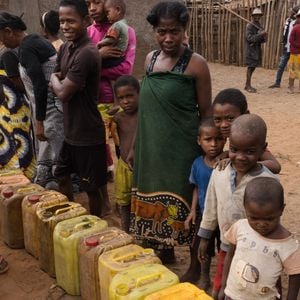 Tatiana Silva est en mission pour l'Unicef dans le sud de Madagascar en Avril 2023.
© Arnaud Juherian / Unicef via Bestimage
