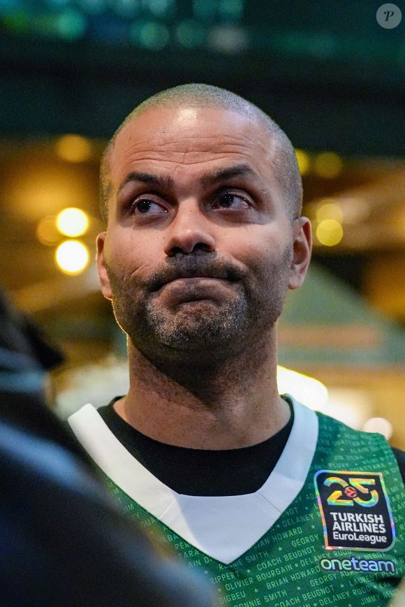 Tony Parker avant le match Lyon-Villeurbanne vs Zalgiris Kaunas, Turkish Airlines Euroleague à l'Astroballe de Villeurbanne, le 27/03/2025. © Sandrine Thesillat / PsNewz / Bestimage