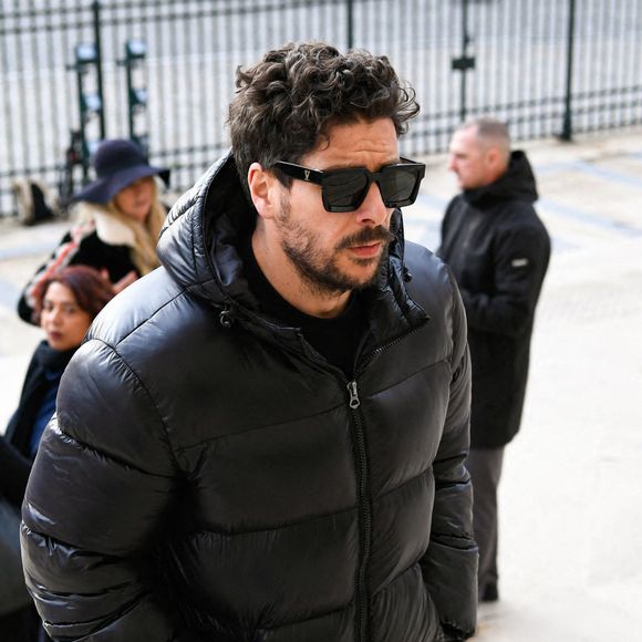 Redouane BOUGHERABA humoriste et comédien français lors des obsèques de Rolland Courbis le 14 janvier 2026 à Paris, France. Photo by Ewen Gavet/Icon Sport/ABACAPRESS.COM