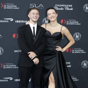Michou et Elsa Bois lors de la cérémonie d'ouverture du 61ème Festival TV de Monte-Carlo.Monte-Carlo, Monaco le 17 juin 2022. Photo par Patrick Aventurier/ABACAPRESS.COM