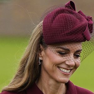 The Princess of Wales (Catherine "Kate" Middleton, princesse de Galles) during the arrival of President Donald Trump and First Lady Melania Trump at Windsor Castle in Windsor, Berkshire, on day one of their second state visit to the UK. Picture date: Wednesday September 17, 2025.
