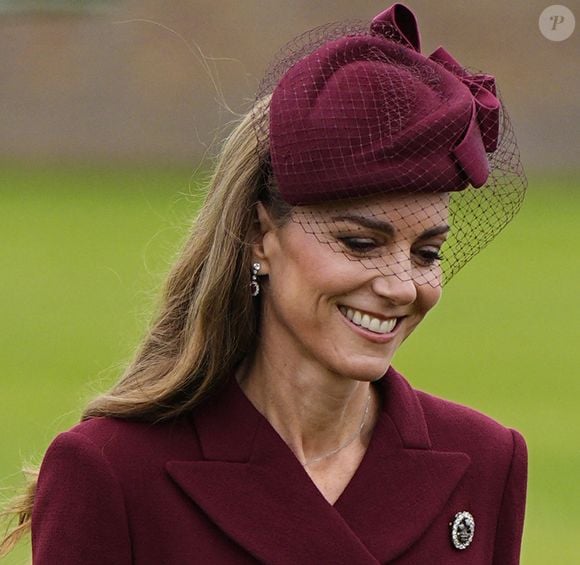 The Princess of Wales (Catherine "Kate" Middleton, princesse de Galles) during the arrival of President Donald Trump and First Lady Melania Trump at Windsor Castle in Windsor, Berkshire, on day one of their second state visit to the UK. Picture date: Wednesday September 17, 2025.