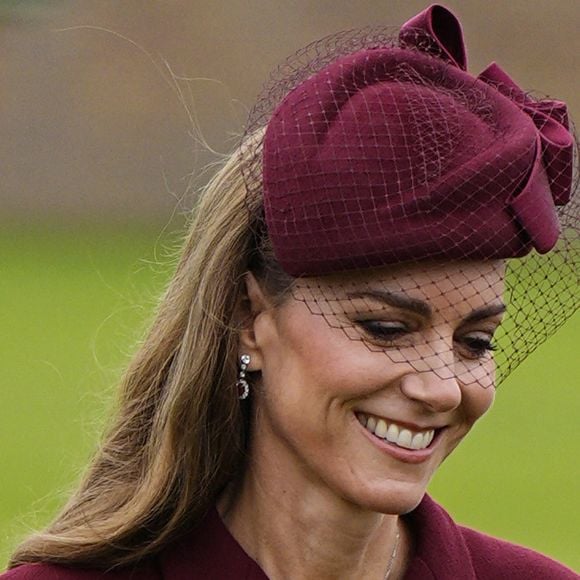 The Princess of Wales (Catherine "Kate" Middleton, princesse de Galles) during the arrival of President Donald Trump and First Lady Melania Trump at Windsor Castle in Windsor, Berkshire, on day one of their second state visit to the UK. Picture date: Wednesday September 17, 2025.