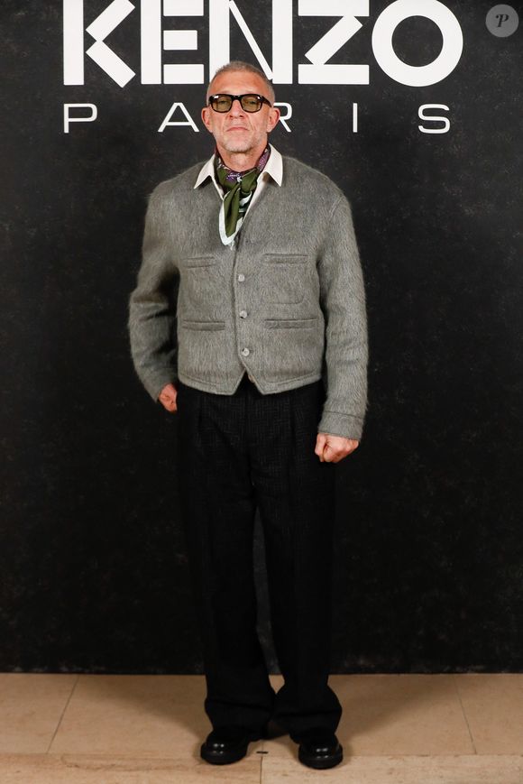 Vincent Cassel - Photocall du défilé KENZO "Collection Homme Prêt-à-Porter Automne/Hiver 2025-2026" au Palais de Chaillot lors de la Fashion Week de Paris (PFW), le 24 janvier 2025. © Christophe Clovis/Bestimage