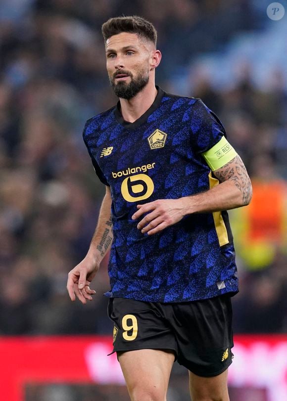 Olivier Giroud du LOSC Lille lors du match Aston Villa vs LOSC Lille en 16e de finale de l'UEFA Europa League à Villa Park, Birmingham. . SPI_046_AY_Villa_Lille SPI-4627-0046