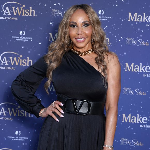 Cathy Guetta - Photocall de la soirée "Make a wish" lors 63ème édition du Festival de television de Monte-Carlo à Monaco le 16 juin 2024. © Denis Guignebourg/Bestimage