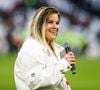 Sophie Tapie, chanteuse française et fille de Bernard Tapie, se produit avant le match du Top 14 entre Toulon et Toulouse à l'Orange Vélodrome à Marseille, France. Photo de Johnny Fidelin/Icon Sport/ABACAPRESS.COM