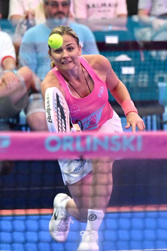 Laure Boulleau durant la 2eme édition du Bullpadel Show 06 dans la pinéde Gould d'Antibes de Juan les Pins, le 20 juin 2025.
© Bruno Bebert/Bestimage
