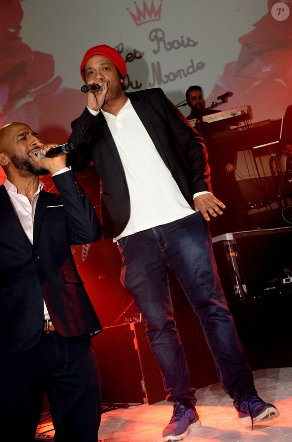 Exclusif - Stomy Bugsy, Doc Gynéco - 6ème gala de l'association "Les Rois du Monde" avec un plateau d'artistes et une vente aux enchères au profit des enfants défavorisés, orphelins et hospitalisés, suivi d'une soirée dansante à la Salle Wagram à Paris, le 12 mars 2018. Créée en 2012, l'association œuvre pour les enfants nécessiteux, orphelins et hospitalisés de manière financière, matérielle, culturelle et distrayante. C'est également une association d'aide aux associations pour concrétiser leurs projets. © Cyril Moreau/Rachid Bellak/Bestimage