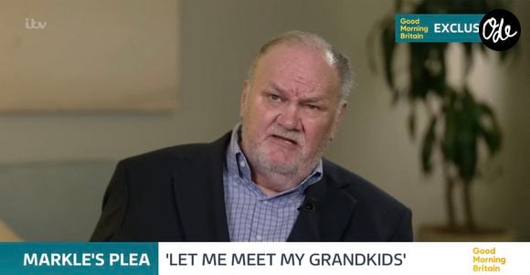 Le père de Meghan Markle, avec qui elle est brouillée, a accordé ce qui a été présenté comme étant peut-être sa toute dernière interview, suppliant sa fille de reprendre contact avec lui.
© JLPPA/Good Morning Britain/Bestimage