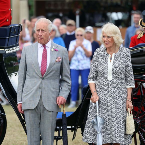 Le roi Charles III d'Angleterre et Camilla Parker Bowles, reine consort d'Angleterre, visitent le Sandringham Flower Show 2025, le 23 juillet 2025. @Alpha Agency/ Bestimage