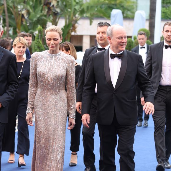 Le prince Albert II de Monaco et la princesse Charlène lors de la cérémonie de clôture du 65e Festival de télévision de Monte-Carlo, le 16 juin 2026.

© Denis Guignebourg / Bestimage