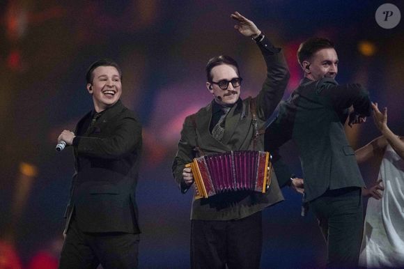 Le groupe KAJ lors de la demi-finale de l'Eurovision 2025, le 13 mai, en Suisse
. (Credit Image: © Baden Roth/ZUMA Press Wire)