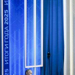 Le président russe Vladimir Poutine s'exprime lors de sa conférence de presse annuelle de fin d'année à Moscou, Russie, le 19 décembre 2025. Photo by Hao Jianwei Xinhua/ABACAPRESS.COM