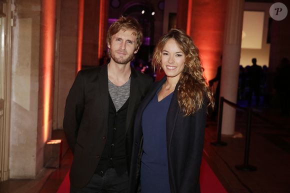 Philippe Lacheau et sa compagne Elodie Fontan assistent à la 23e cérémonie des Trophees du Film Francais au Palais Brongniart à Paris, France, le 02 février 2016. Photo by Jerome Domine/ABACAPRESS.COM