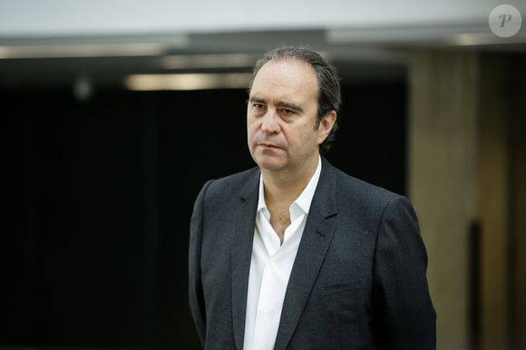 Le vice-président d'Iliad, Xavier Niel lors de la visite du chantier inaugural des futurs locaux de la fondation La France s'engage à la Station F à Paris, le 11 mai 2017. © Thomas Padilla/Pool/Bestimage