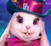 Il était en concurrence avec la Taupe et l'Agneau

Le Lapin de Mask Singer 8, capture d'écran TF1