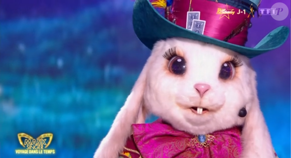 Il était en concurrence avec la Taupe et l'Agneau

Le Lapin de Mask Singer 8, capture d'écran TF1