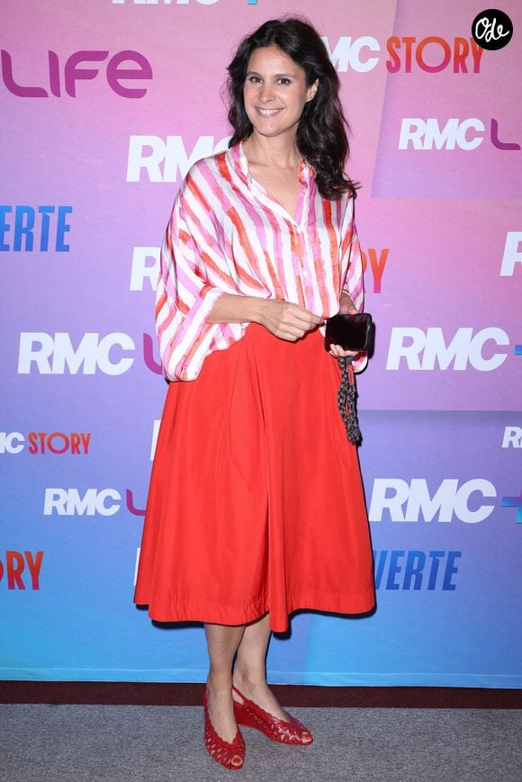 Apolline de Malherbe participe à la conférence de presse de RMC Story, RMC Découverte et RMC Life le 24 juin 2026 à Paris, en France. Photo de Jérôme Domine/ABACAPRESS.COM