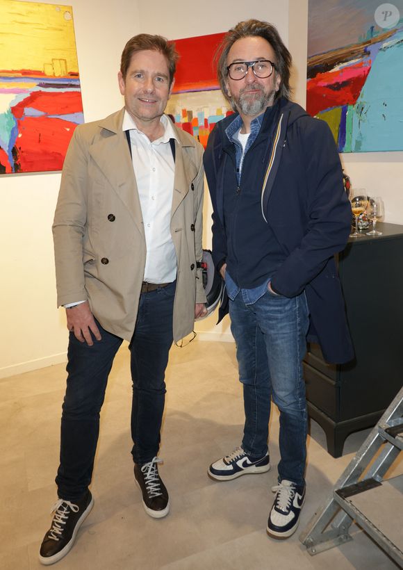 Exclusif - Gérald Kierzek et Alex Jaffray - Vernissage de l'exposition de Caroline Faindt aux Espaces Guiffi à Paris le 20 mars 2025. ©Coadic Guirec/Bestimage