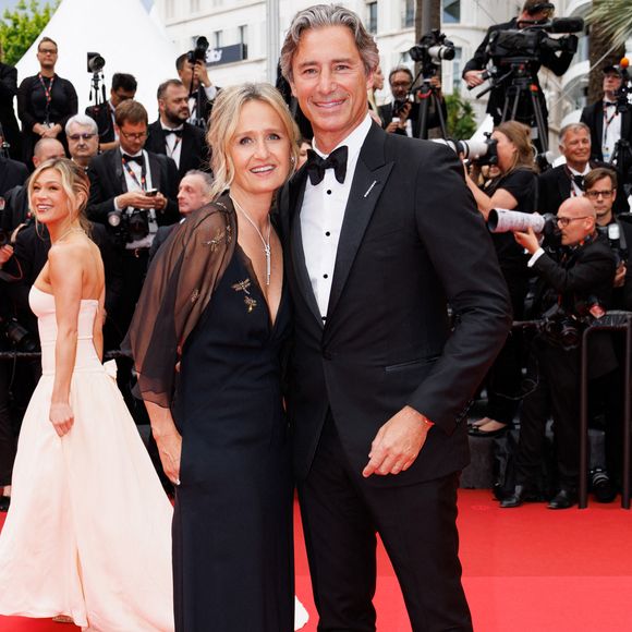 Caroline Roux et son mari Laurent Solly - Montée des marches du film " Eddington " lors du 78ème Festival International du Film de Cannes, au Palais des Festivals à Cannes. Le 16 mai 2025
© Jacovides-Moreau / Bestimage