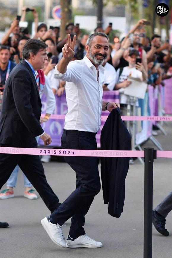 Youri Djorkaeff - Arrivées à la finale de basketball "France vs USA" à l'Arena Bercy à Paris, lors des Jeux Olympiques Paris 2024. Le 10 août 2024
© Perusseau-Jacovides / Bestimage