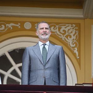Le roi Felipe VI d'Espagne et Letizia lors de la corrida de la presse dans les arènes de las Ventas à Madrid, le 5 juin 2024.

Photo : Europa Press / Bestimage