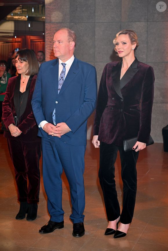 Le prince Albert II de Monaco et la princesse Charlene ont célébré les 25 ans du Grimaldi Forum et inauguré l'extension de l'espace d'exposition accompagné par M. Pierre André Chiappori représentant le ministre d'Etat de la Principauté, M. Henri Fissore, le président du Grimaldi, et de Mme Sylvie Biancheri, la directrice générale, à Monaco le 16 janvier 2025© Bruno Bebert/Bestimage