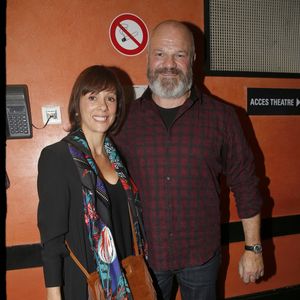 Philippe Etchebest et sa femme Dominique - People assistent au spectacle "Laurent Gerra Sans Modération" sur la scène de l' Olympia à Paris le 27 décembre 2017. © Alain Guizard/Bestimage