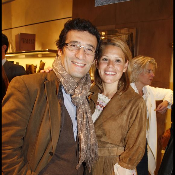 Michael Tapiro et Laura Tenoudji à la présentation du livre "Italian Touch" à la boutique Tod's à Paris. 
© BERTRAND RINDOFF PETROFF / BESTIMAGE