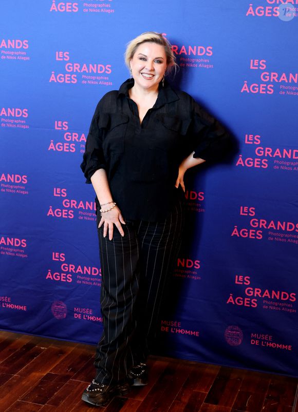 Marlene Schaff - Vernissage de l'exposition "Les grands âges", photographies de Nikos Aliagas au musée de l'Homme à Paris le 7 avril 2026. © Dominique Jacovides/Bestimage