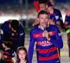 Luis Enrique et sa fille Xana - FC Barcelone s'est imposé 2-0 face au FC Séville et remporte la Coupe du Roi pour la deuxième année consécutive. Barcelone, le 23 mai 2016.