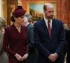 Son épouse Kate Middleton qui a annoncé en septembre la fin de sa chimiothérapie ne l'accompagnera pas, ni même son père, le roi Charles III.

Le prince William, prince de Galles, et Catherine (Kate) Middleton, princesse de Galles - L'émir du Qatar Tamim ben Hamad Al-Thani et sa femme Jawaher bint Hamad bin Suhaim Al-Thani au dîner d'Etat au palais de Buckingham lors de sa visite d'Etat au Royaume-Uni, le 3 décembre 2024.