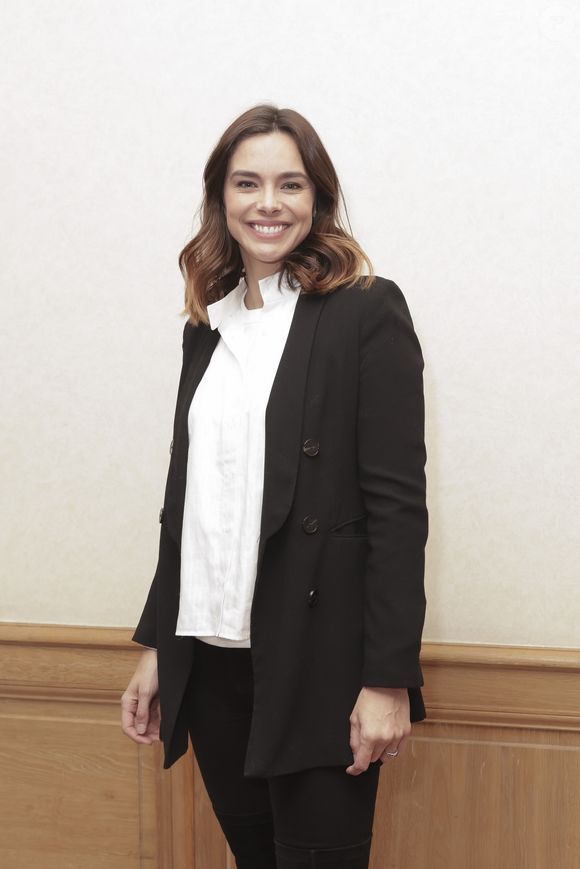 Exclusif -   Marine Lorphelin (Miss France 2013) lors de la conférence de presse "Défi d'Elles 2024" à Paris le 10 janvier 2024.© Jack Tribeca / Bestimage