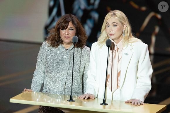 Kaouther Ben Hania, Emmanuelle Béart - Cérémonie de la 50ème édition de la cérémonie des César à l'Olympia à Paris, France, le 28 février 2025 © Dominique Jacovides - Olivier Borde / Bestimage